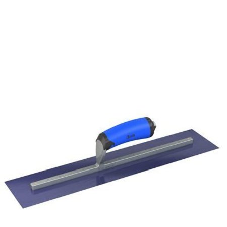 BON TOOL Ultra Flex Blue Steel Finishing Trowel - Square End 18" x 4" with Comfort Wave Handle 67-325